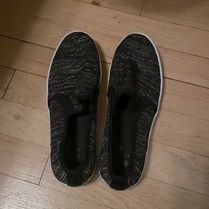 Mix No. 6 Black Sparkly Slip-On Shoes